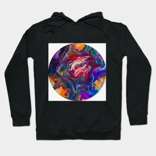 "New Beginnings" acrylic pout painting Hoodie